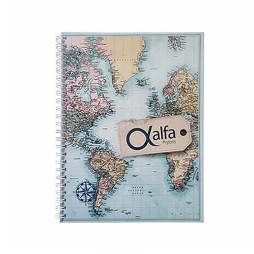 Cuaderno Alfa C/Espiral T/Carta x42 hjs - rayado