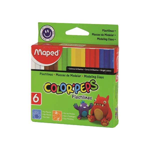 PLASTILINA X 6 SURTIDO MAPED